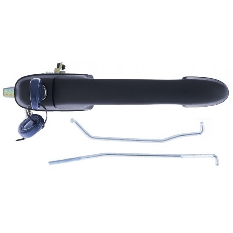 Maniglia apriporta esterna anteriore nera con blocchetto chiave passeggero - dx