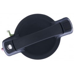 Maniglia apriporta esterna anteriore nera con foro blocchetto chiave passeggero - dx