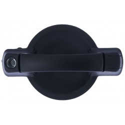 Maniglia apriporta esterna posteriore nera con foro blocchetto chiave passeggero - dx