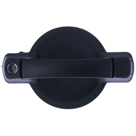 Maniglia apriporta esterna posteriore nera con foro blocchetto chiave passeggero - dx