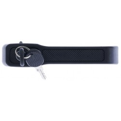 Maniglia apriporta esterna anteriore nera con blocchetto chiave passeggero - dx