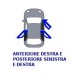 Maniglia apriporta esterna anteriore porta posteriore nera anteriore passeggero - dx posteriore bilaterale