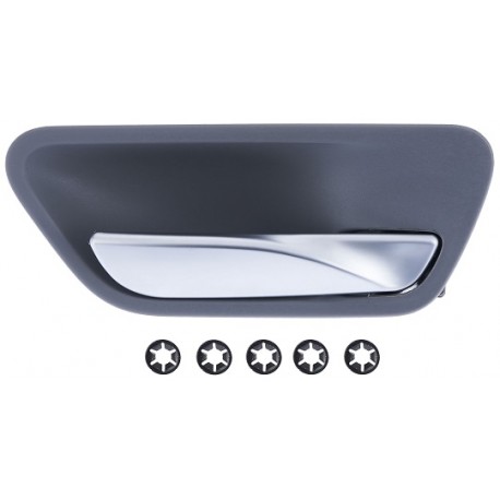 Maniglia apriporta interna anteriore posteriore con leva argento passeggero - dx