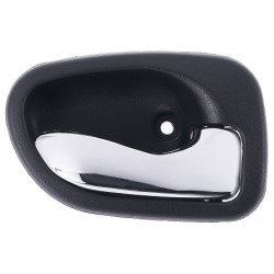 Maniglia apriporta interna anteriore nera con leva cromata passeggero - dx