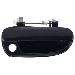 Maniglia apriporta esterna anteriore nera liscia con foro blocchetto chiave passeggero - dx