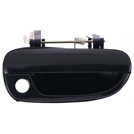 Maniglia apriporta esterna anteriore nera liscia con foro blocchetto chiave passeggero - dx