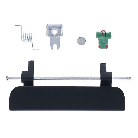 Leva maniglia portellone posteriore nera liscia