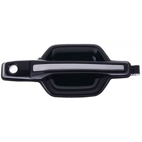 Maniglia apriporta esterna anteriore nera con inserti cromati passeggero - dx