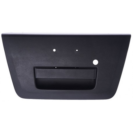 Maniglia portellone posteriore nera con foro blocchetto chiave