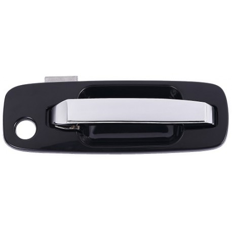 Maniglia apriporta esterna anteriore nera con leva cromata passeggero - dx