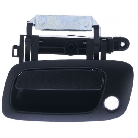 Maniglia apriporta esterna anteriore nera con foro blocchetto chiave guida - sx