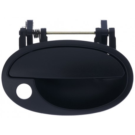 Maniglia apriporta esterna anteriore nera con foro blocchetto chiave passeggero - dx