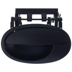 Maniglia apriporta esterna posteriore nera senza foro blocchetto chiave guida - sx