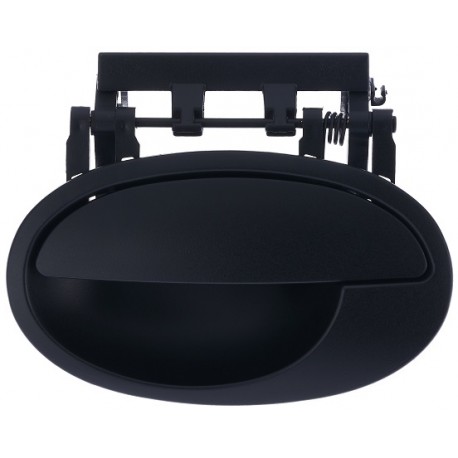 Maniglia apriporta esterna posteriore nera senza foro blocchetto chiave guida - sx