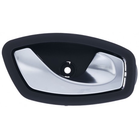 Maniglia apriporta interna anteriore posteriore nera con leva cromata passeggero - dx