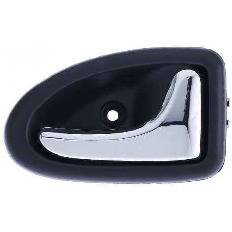 Maniglia apriporta interna anteriore nera con leva cromata passeggero - dx