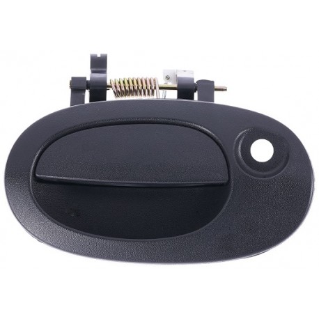 Maniglia portellone posteriore nera con foro blocchetto chiave