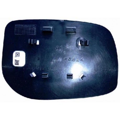 Piastra specchietto termica con vetro attacco rettangolare lato guida - sx