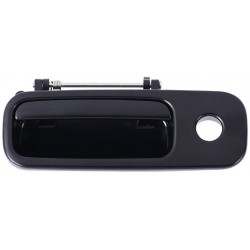 Maniglia portellone posteriore nera liscia con foro blocchetto chiave