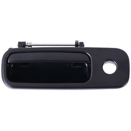 Maniglia portellone posteriore nera liscia con foro blocchetto chiave