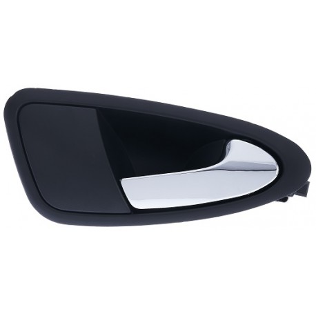 Maniglia apriporta interna anteriore nera con leva cromata senza foro blocchetto chiave passeggero - dx