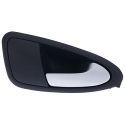 Maniglia apriporta interna anteriore nera con leva argento senza foro blocchetto chiave passeggero - dx