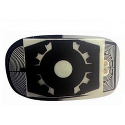 Piastra specchietto termica con vetro azzurrato lato passeggero - dx