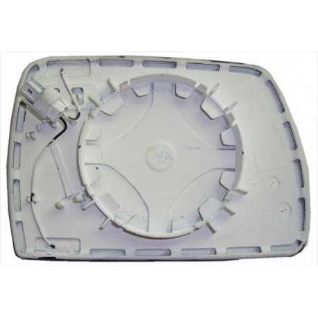 Piastra specchietto termica con vetro blu asferico lato guida - sx