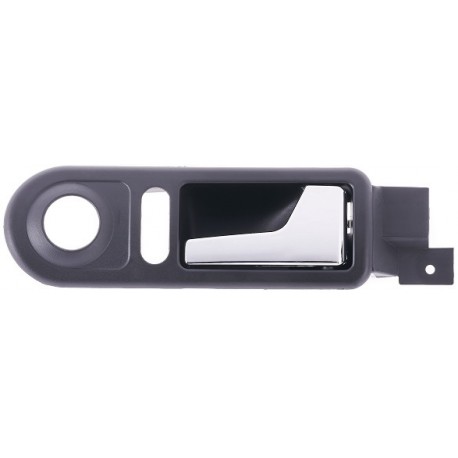 Maniglia apriporta interna anteriore nera con leva cromata per modelli con alzacristalli manuali passeggero - dx