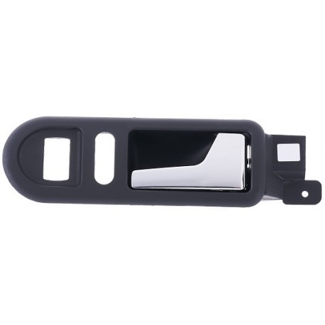 Maniglia apriporta interna anteriore nera con leva cromata per modelli con alzacristalli elettrici passeggero - dx