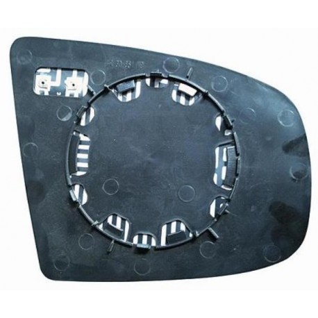 Piastra specchietto termica con vetro blu asferico lato guida - sx