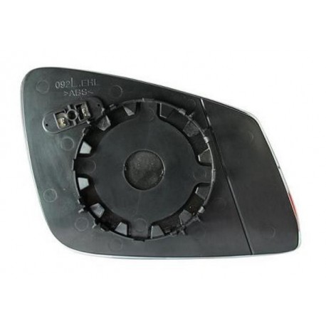 Piastra specchietto termica con vetro blu asferico lato guida - sx