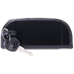 Maniglia apriporta esterna anteriore nera liscia con kit chiavi passeggero - dx