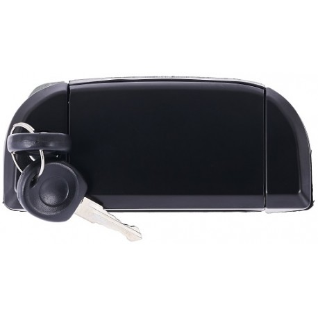 Maniglia apriporta esterna anteriore nera liscia con kit chiavi passeggero - dx