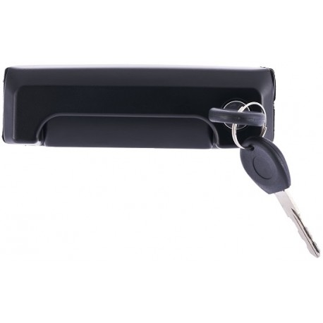 Maniglia apriporta esterna posteriore nera liscia con kit chiavi porta scorrevole passeggero - dx