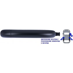 Maniglia apriporta esterna anteriore porta posteriore modelli con chiusura centralizzata passeggero - dx