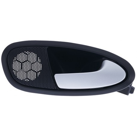 Maniglia apriporta interna anteriore posteriore nera con leva argento passeggero - dx