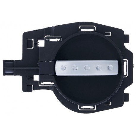 Maniglia apriporta interna anteriore posteriore con leva argento con mostrina grigia guida - sx