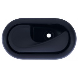 Maniglia apriporta interna anteriore posteriore con leva nera mostrina nera a clip guida - sx