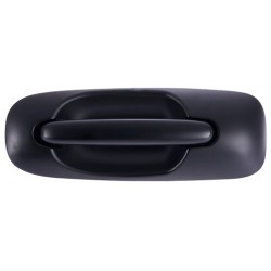 Maniglia apriporta esterna anteriore nera liscia con foro blocchetto chiave guida - sx