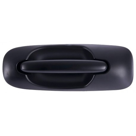 Maniglia apriporta esterna anteriore nera liscia con foro blocchetto chiave guida - sx