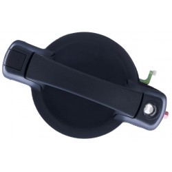 Maniglia apriporta esterna anteriore nera con foro blocchetto chiave guida - sx