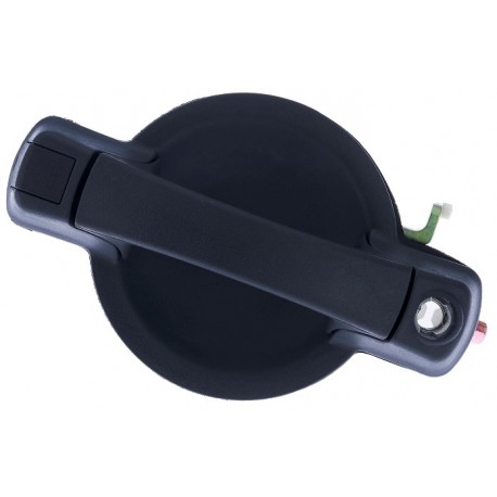 Maniglia apriporta esterna anteriore nera con foro blocchetto chiave guida - sx