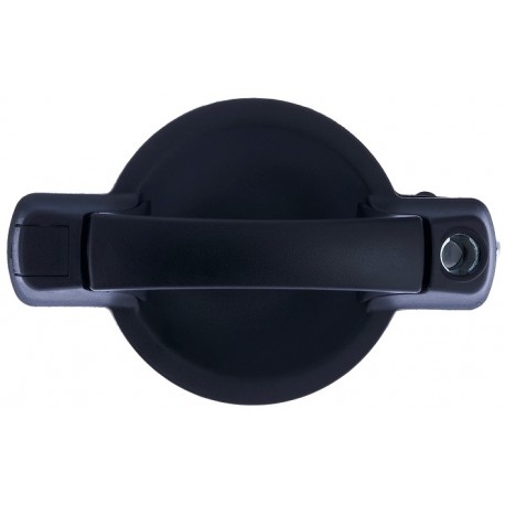 Maniglia apriporta esterna posteriore nera con foro blocchetto chiave guida - sx