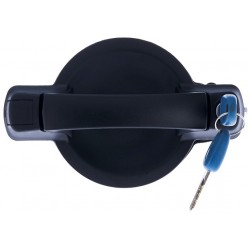 Maniglia apriporta esterna posteriore nera con blocchetto chiave guida - sx