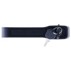 Maniglia apriporta esterna anteriore nera con blocchetto chiave guida - sx