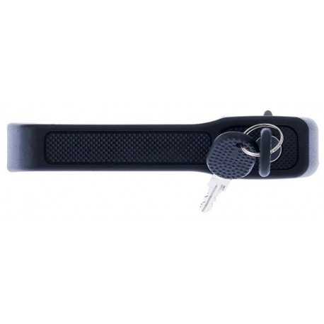 Maniglia apriporta esterna anteriore nera con blocchetto chiave guida - sx