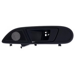 Maniglia apriporta interna anteriore nera con foro blocchetto chiave guida - sx