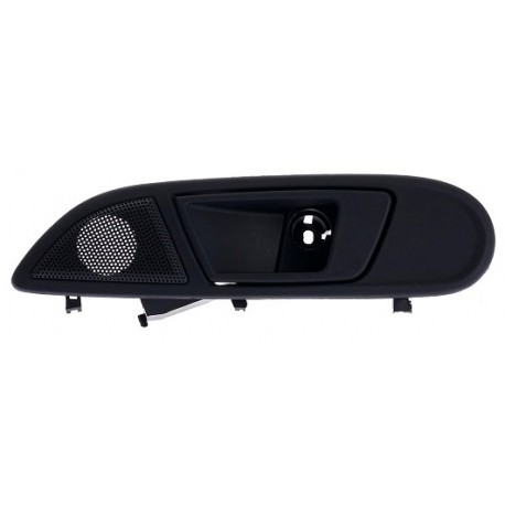 Maniglia apriporta interna anteriore nera con foro blocchetto chiave guida - sx