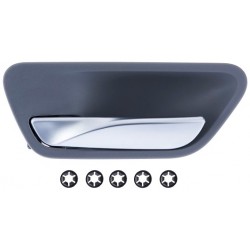 Maniglia apriporta interna anteriore posteriore con leva argento guida - sx